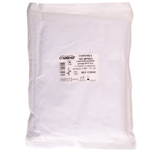 Рубашка медицинская с коротким рукавом стерильная размер 50-52 L Славна