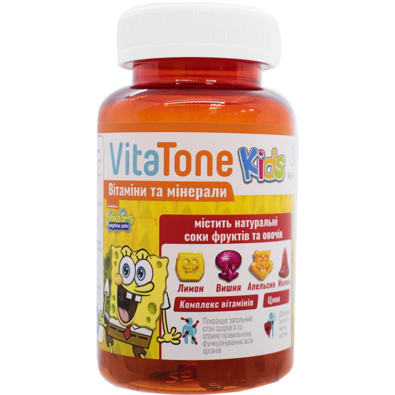 Пастилки желейные Vitatone Kids (Витатон Кидс) с витамином С. витамином ...