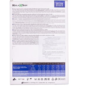 Гольфи RELAXSAN (Релаксан) бавовна для чоловіків 140 ден (18-22мм) розмір 3 чорні