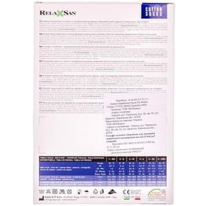 Гольфи RELAXSAN (Релаксан) бавовна для чоловіків 280 ден (22-27мм) розмір 3 чорні