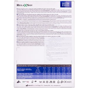 Гольфы RELAXSAN (Релаксан) хлопок для мужчин 280 ден (22-27мм) размер 4 черные