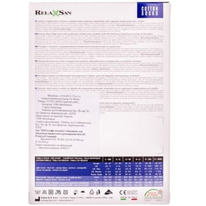 Гольфи RELAXSAN (Релаксан) бавовна для чоловіків 280 ден (22-27мм) розмір 5 чорні