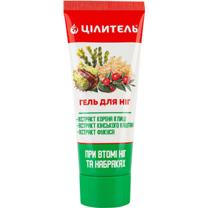 Гель для ног Целитель для профилактики варикозного расширения вен и отечности 70 г