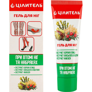 Гель для ног Целитель для профилактики варикозного расширения вен и отечности 70 г