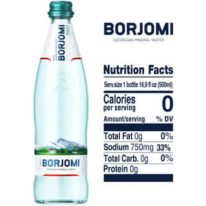 Вода мінеральна Боржомі скло 0,5 л
