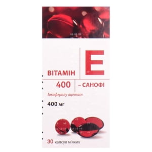 Вітамін Е 400-Санофі капс. м'які 400мг №30