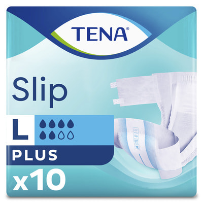Підгузки для дорослих TENA (Тена) Slip Plus Large (Сліп Плюс Ладж) розмір 3 10 шт NEW