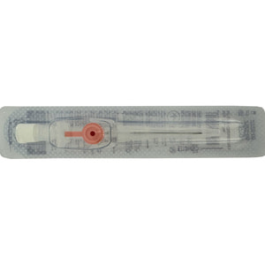 Канюля внутривенная с портом и крылышками размер 20G 1,1мм x 32мм розовая Волес 1 шт