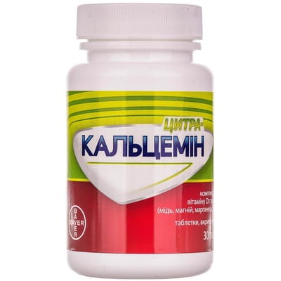 Цитра-Кальцемін комплекс вітамінів та мінералів таблетки флакон 30 шт