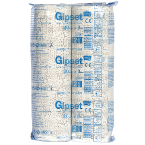 Бинт гипсовый Matopat Gipset (Гипсет) размер 20 см х 3 м белый 2 шт