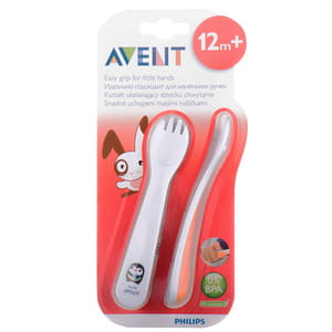 Набор AVENT (Авент) SCF 712/00 ложечка и вилочка с 12 месяцев