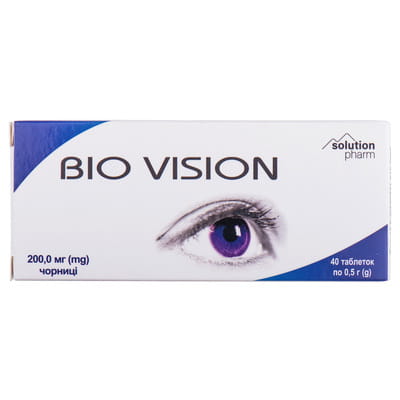 Чорниця-Ф табл. 0,5г №40 Bio Vision Solution Pharm
