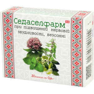 Седаселфарм капсулы успокоительные упаковка 30 шт