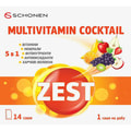 Вітаміни ZEST (Зест) Multivitamin Cocktail (Мультивітамінний коктейль) з цинком в саше 14 шт