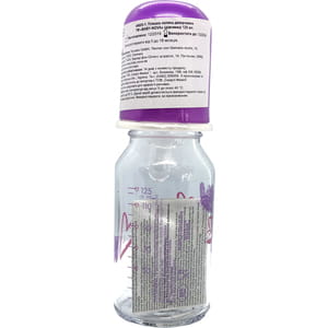 Бутылочка для кормления BABY-NOVA (Беби нова) Декор стеклянная для девочки цвет в ассортименте 125 мл