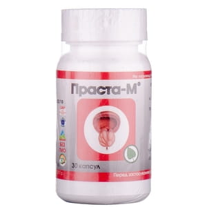 Праста-М капсули для підтримки предміхурової залози флакон 30 шт