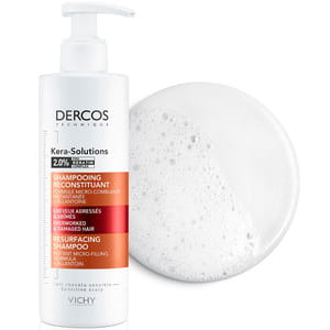 Шампунь для волосся VICHY (Віши) Dercos Kera-Solution (Деркос Кера Солюшнз) для реконструкції поверхні пошкодженного ослабленого волосся 250 мл