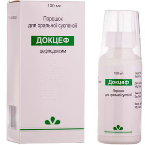 Докцеф пор. д/орал. сусп. 40мг/5мл фл. 100мл