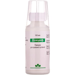 Докцеф пор. д/орал. сусп. 40мг/5мл фл. 100мл