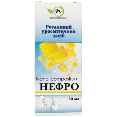 Диетическая добавка Nanopharmacy (Нанофармация) Nano compositum Нефро средство растительное уросептическое флакон 30мл