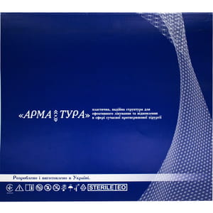 Сітка поліпропіленова для відновлювальної хірургії стерильна розмір 30 см x 30 см Alfa Vita Стандарт 1 шт