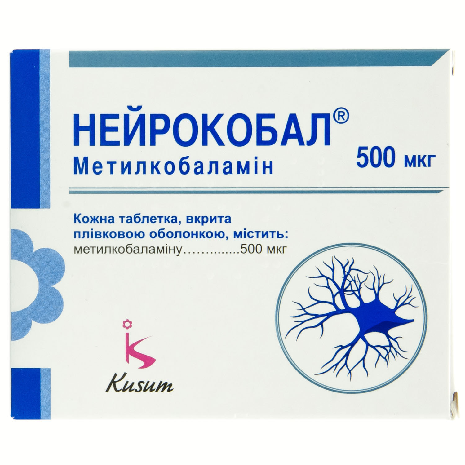 Нейрокобалтаблеткивкритіплівковоюоболонкоюпо500мкг3блістерапо30шт(8904220116300)КусумХелтхкер(Індія)-інструкція,купитизанизькоюціноювУкраїні|Аналоги,відгуки-МІСАптека9-1-1