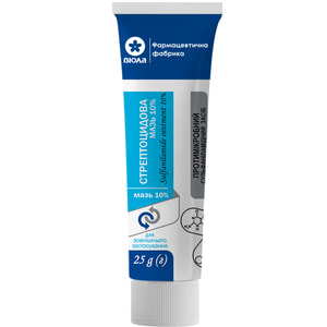 Стрептоцидова мазь 10% туба 25г