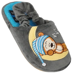 Тапочки детские HOME STORY (Хоум стори) 91853-АС комнатные анатомические цвет серый размер 30 1 пара