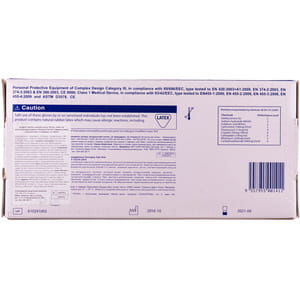 Перчатки медицинские смотровые натуральный латекс нестерильные неприпудренные Dermagrip (Дермагрип) повышеного риска размер M 1 пара