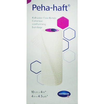 Бинт медицинский самофиксирующий Peha-haft (Пеха-Хафт) когезивный эластичный размер 10см х 4м 1 шт