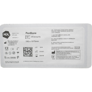 Голка д/біопсійної аспірації кісткогово мозку з клубової  кістки полегшена версія розмір 15G х 10/75мм PI1510/75