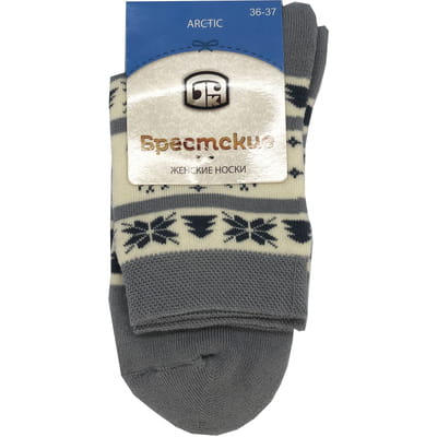 Шкарпетки жіночі БРЕСТСЬКІ ARCTIC 1408 160 махрові колір світло-сірий розмір (стопа) 23 см 1 пара