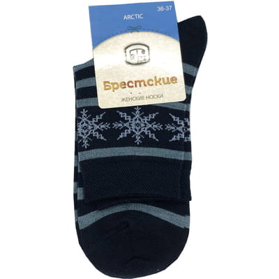 Шкарпетки жіночі БРЕСТСЬКІ ARCTIC 1404 045 напіввовна колір темно-синій розмір (стопа) 23 см 1 пара