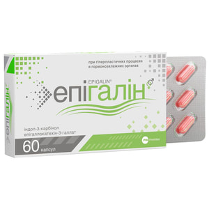 Капсули загальнозміцнюючої і тонізуючої дії для чоловіків і жінок Епігалін 60 шт