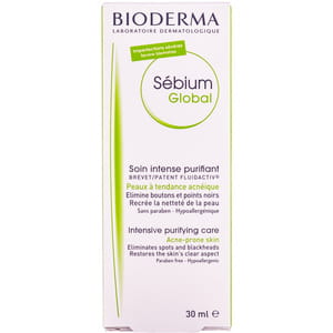Крем для обличчя BIODERMA (Біодерма) Себіум Глобал для проблемної шкіри схильної до акне 30 мл