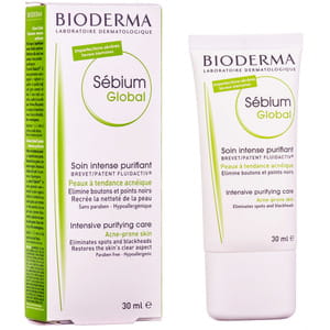 Крем для обличчя BIODERMA (Біодерма) Себіум Глобал для проблемної шкіри схильної до акне 30 мл