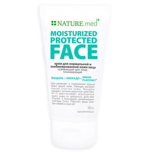 Крем для нормальної та комбінованої шкіри обличчя NATURE.med (Натур мед) захисне зволоження 50 мл