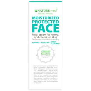 Крем для нормальної та комбінованої шкіри обличчя NATURE.med (Натур мед) захисне зволоження 50 мл