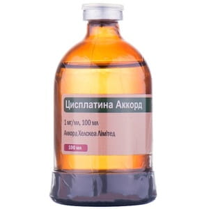 Цисплатина Аккорд конц. д/р-ра д/инф. 1мг/мл фл. 100мл №1