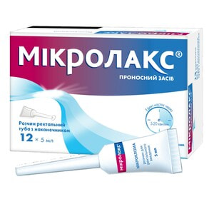 Мікролакс р-н ректал. мікроклізма туба 5мл №12