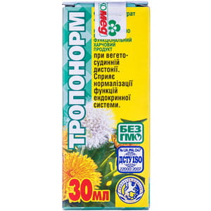 Фитоконцентрат Экомед Тропонорм при вегето-сосудистой дистонии, для нормализации функций эндокринной системы 30 мл