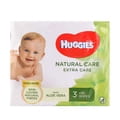 Серветки вологі дитячі HUGGIES (Хагіс) Natural Care Extra Care Triplo 2+1 168 шт