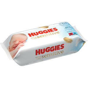 Салфетки влажные детские HUGGIES (Хаггис) Pure (Пьюр) Extra Care 56 шт