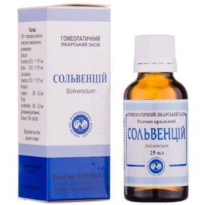 Сольвенций р-р оральн. фл. 25мл