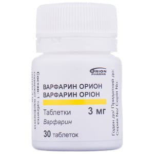 Варфарин Оріон табл. 3мг №30