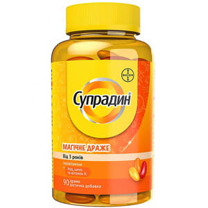 Супрадин Магічне драже вітаміни для дітей з йодом, цинком, вітаміном К 90 шт Байєр