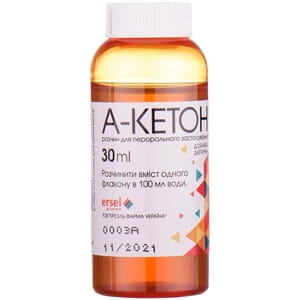 А-Кетон розчин для перорального застосування для дітей при ацетономічному синдромі в флаконах по 30 мл 6 шт