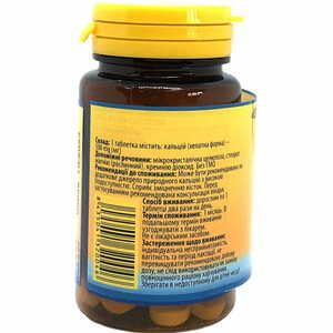 Хелатний кальцій дієтична добавка таблетки 500 мг 50 шт