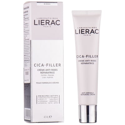Крем для обличчя LIERAC (Лієрак) Cica-Filler (Сіка-Філлер) відновлюючий проти зморшок для нормальної та сухої шкіри 40 мл