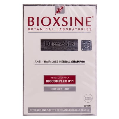 Шампунь для волос Bioxsine (Биоксин) Дермаджен растительный против выпадения для жирных волос 300 мл